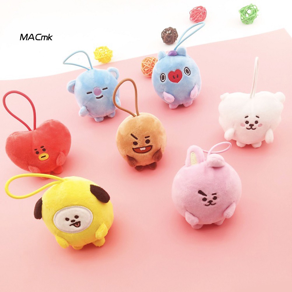 Móc Khóa Hình Thú Nhồi Bông Bt21 Dễ Thương