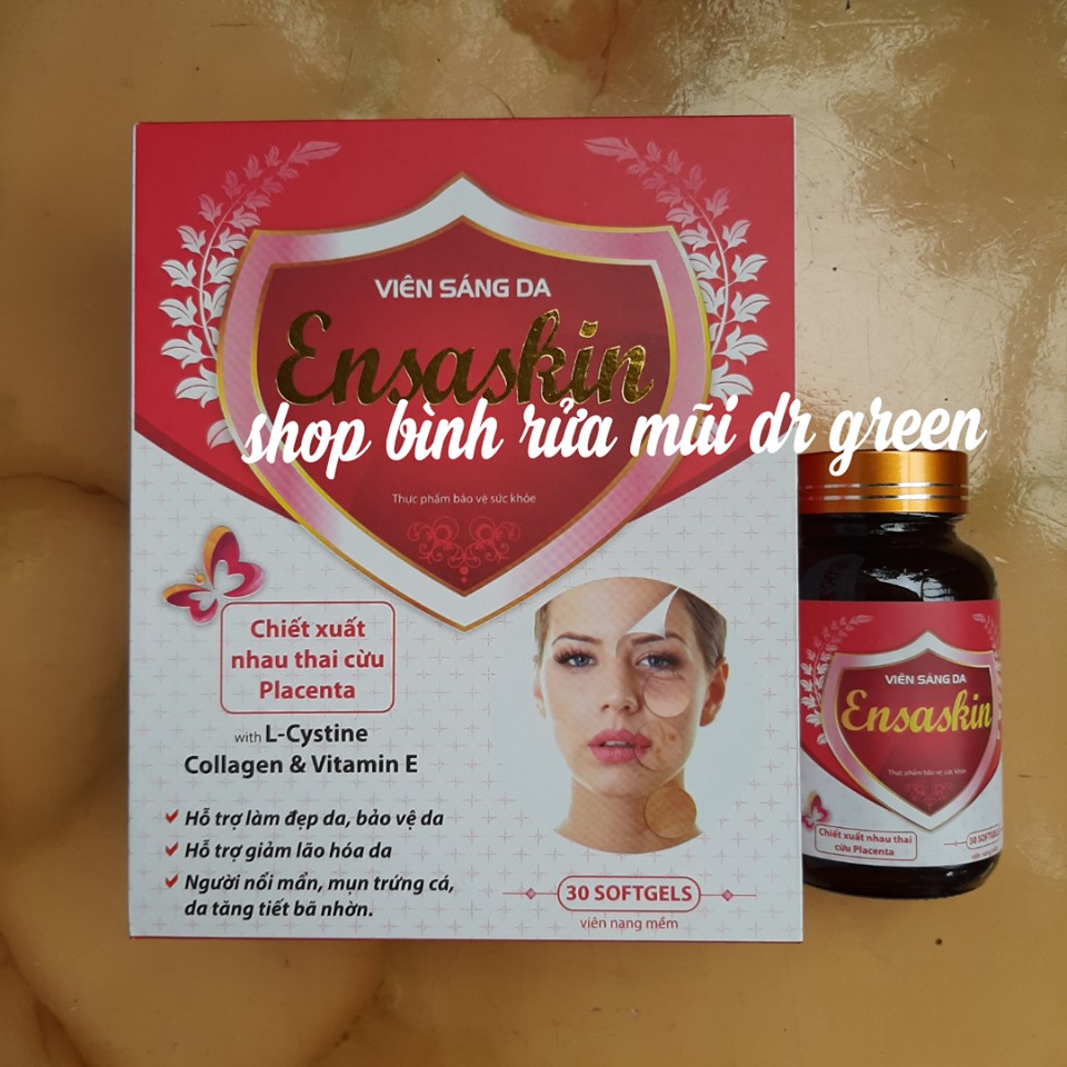 Viên Sáng Da Ensaskin Chiết Xuất Nhau Thai Cừu Hộp 30 Viên | BigBuy360 - bigbuy360.vn