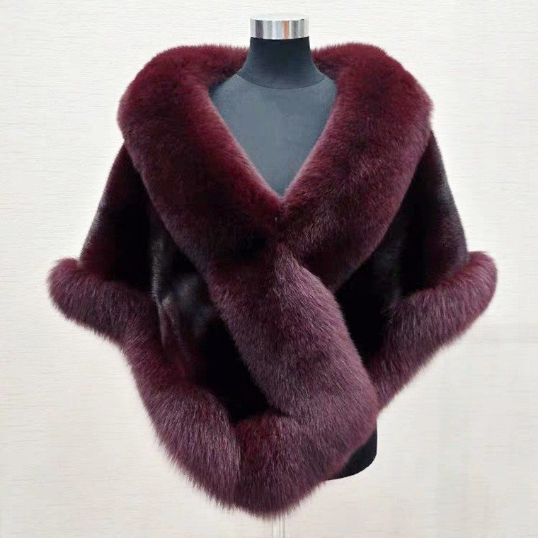 Áo Choàng Lông Cáo Dáng Dài Dày Dặn Ấm Áp | BigBuy360 - bigbuy360.vn