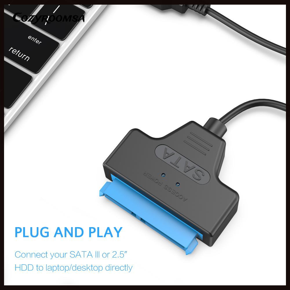 Bộ Chuyển Đổi Ổ Cứng Sata Sang Usb 3.0 2.5 Inch Sata Ssd Tiện Dụng + Phụ Kiện