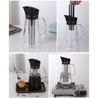 Bình Thủy Tinh Pha Cà Phê Phong Cách Cold Brew 1200ml