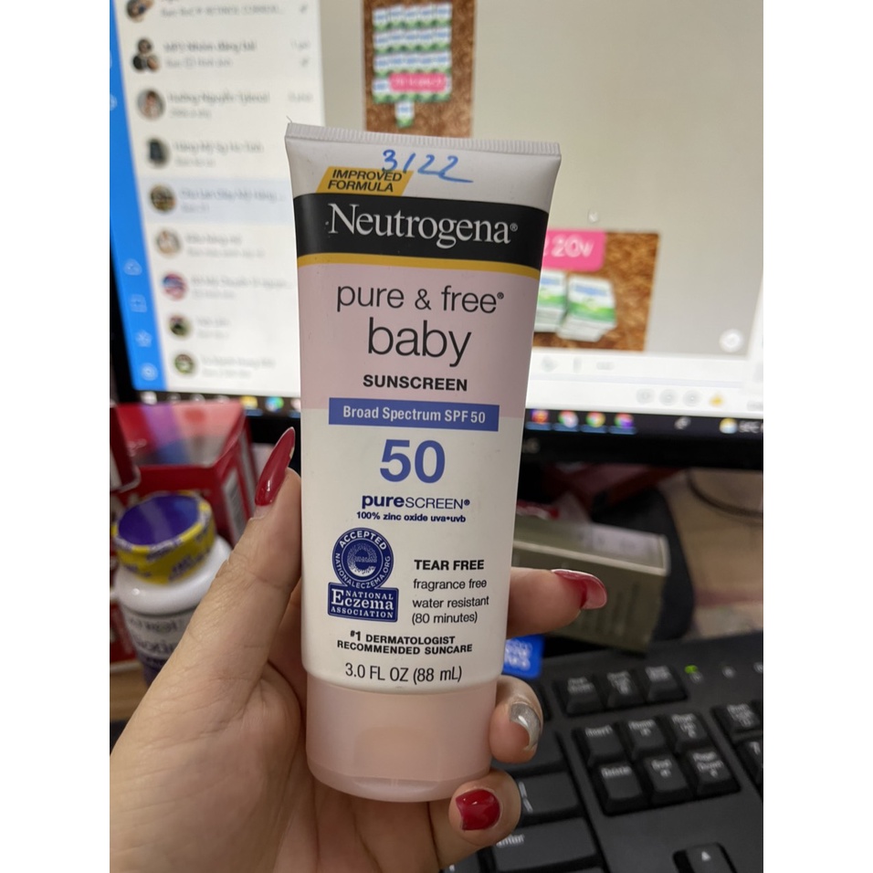 Thanh lý Chống Nắng Neutrogena Pure and Free Baby SPF 50