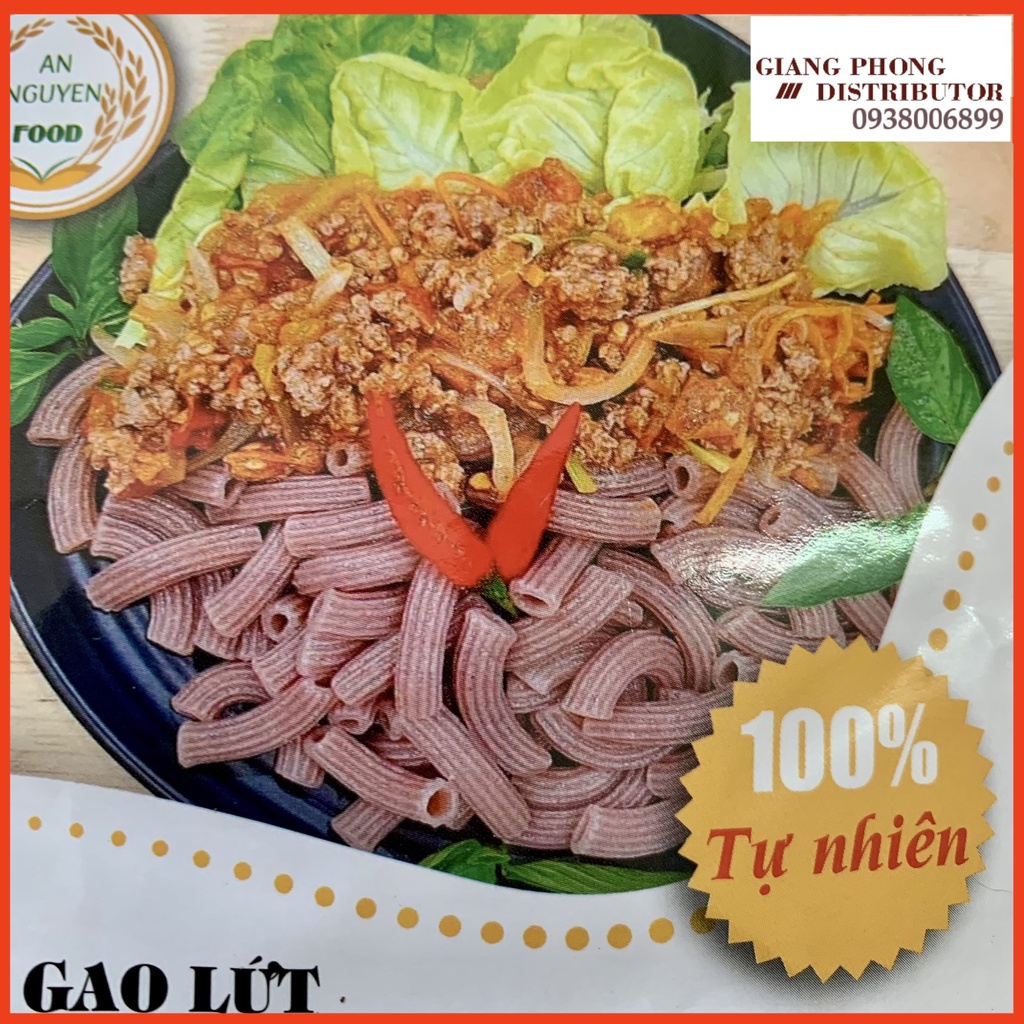 Nui gạo lứt An Nguyên 500g - Brown Rice Macaroni - 199% Tự nhiên