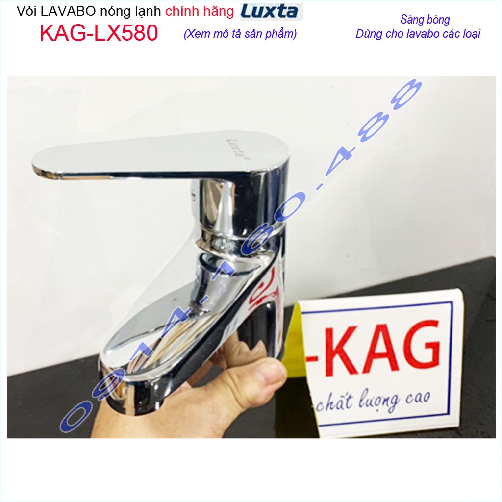 Vòi lavabo nóng lạnh Luxta KAG-LX580 gật gù, vòi chậu rửa nước mạnh thiết kế tuyệt đẹp sang trọng sử dụng siêu bền