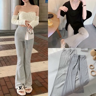 QUẦN THUN ỐNG LOE LƯNG CAO