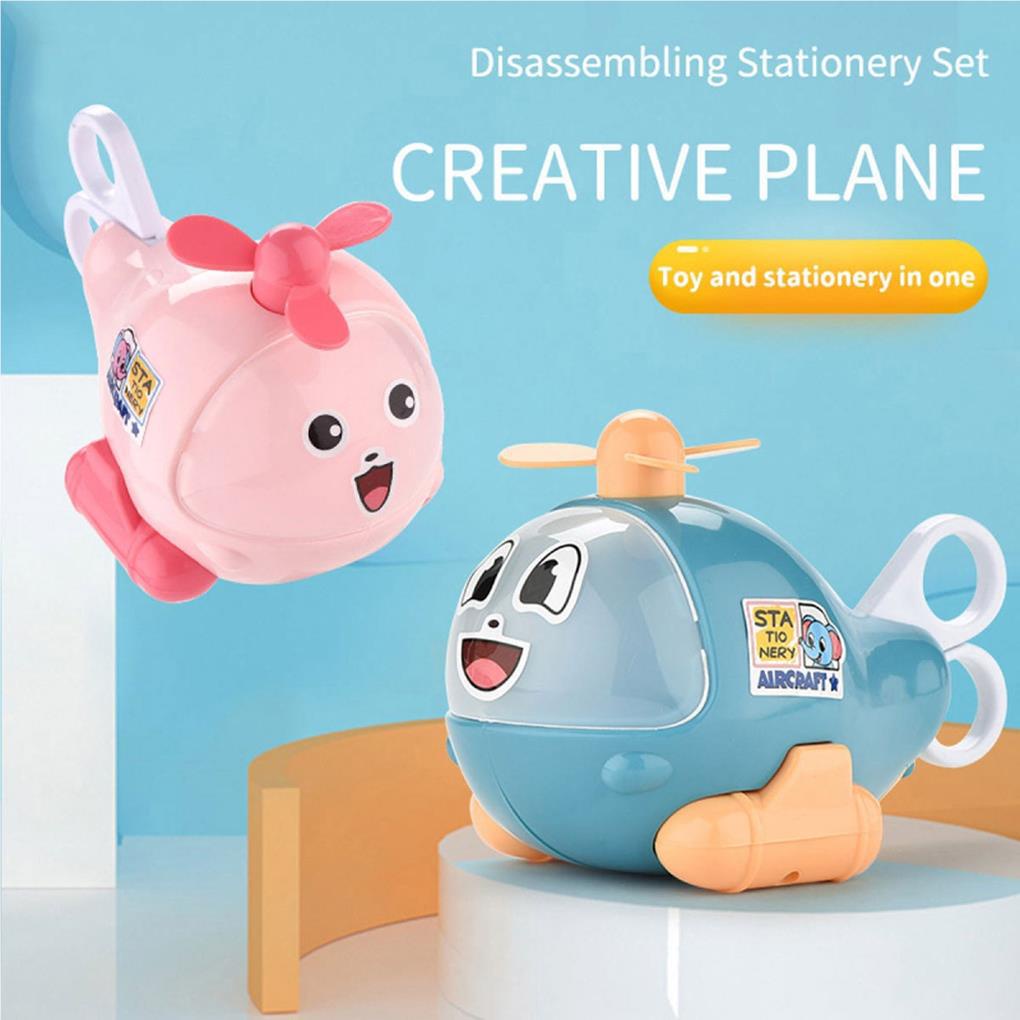 Set 6 Dụng Cụ Học Tập Họa Tiết Hoạt Hình Dễ Thương Cho Bé