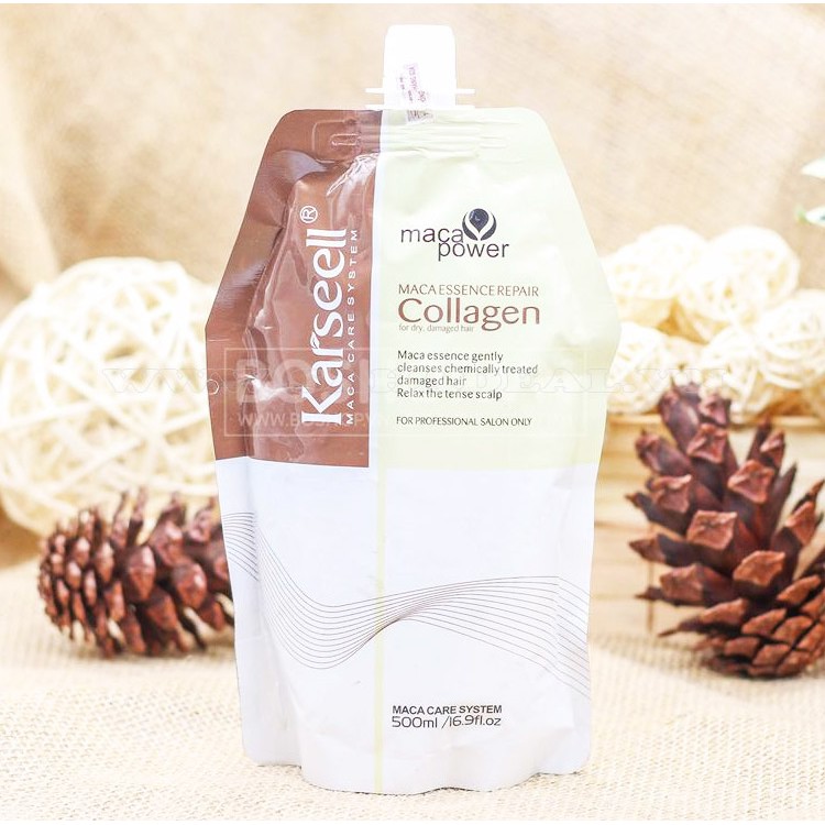 DẦU HẤP Ủ TÓC COLLAGEN KARSEELL MACA 500 ML