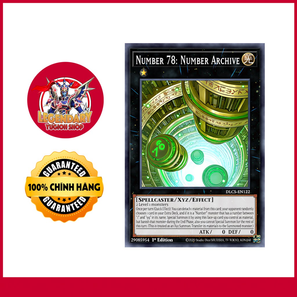 [Thẻ Bài Yugioh Chính Hãng] Number 78: Number Archive