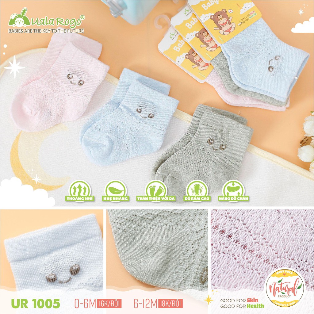 UalaRogo - Tất lưới cho bé 0-12m