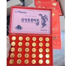 Đông Trùng Hạ Thảo Samsung Hộp Gỗ Đỏ 30 Viên Chính Hãng Hàn Quốc