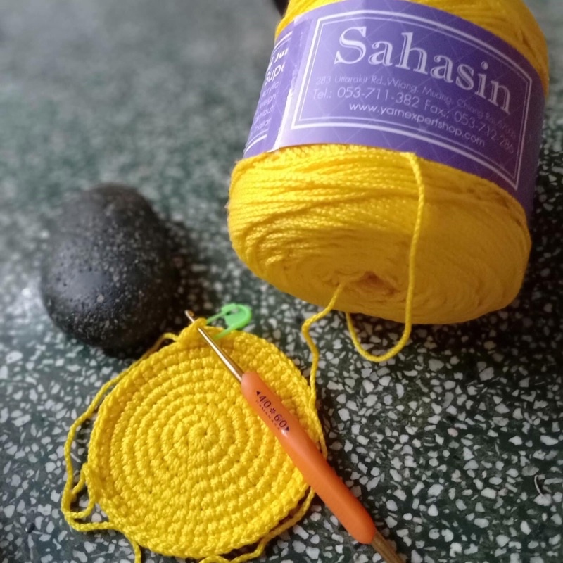 Sợi sahasin móc túi, mũ: 2mm cuộn 200gram