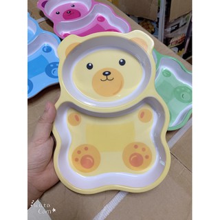 Bát bột gấu 2 ngăn cho bé (bát ăn dặm)