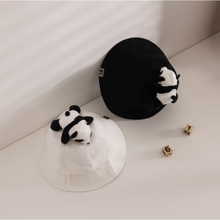 Nón Bucket Chống Nắng Hình Gấu Trúc Dễ Thương Cho Bé Mới