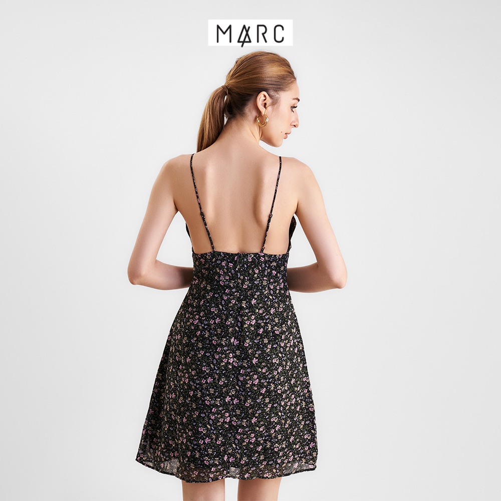 Đầm 2 dây nữ MARC FASHION mini họa tiết hoa cổ V FAVH0320 | BigBuy360 - bigbuy360.vn