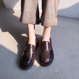 Giày Loafer Da Lì Vintage ( Có ảnh thật )