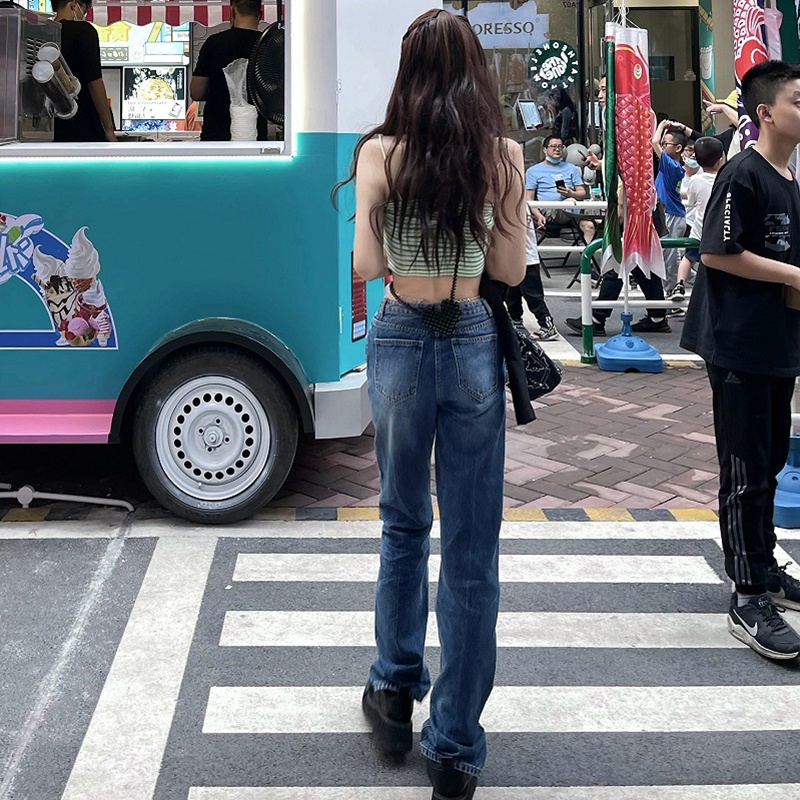 Áo Croptop Hai Dây Dệt Kim Họa Tiết Kẻ Sọc Thời Trang Cho Nữ