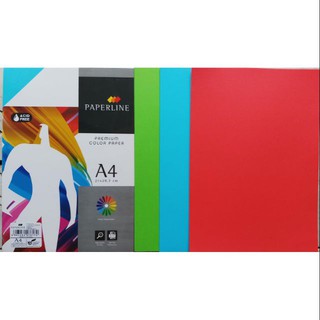 Xấp Giấy bìa màu PAPERLINE A4 Indonesia (100 tờ)
