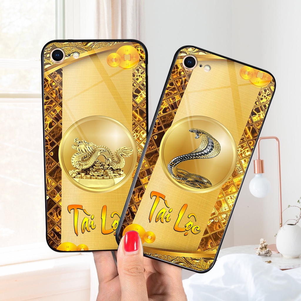 Ốp lưng KÍNH iphone 5 /5S/ 6 /6S/  6 PLUS  in hình 3D 12 CON GIÁP -TÀI LỘC-PHÚ QUÝ -SIÊU ĐẸP