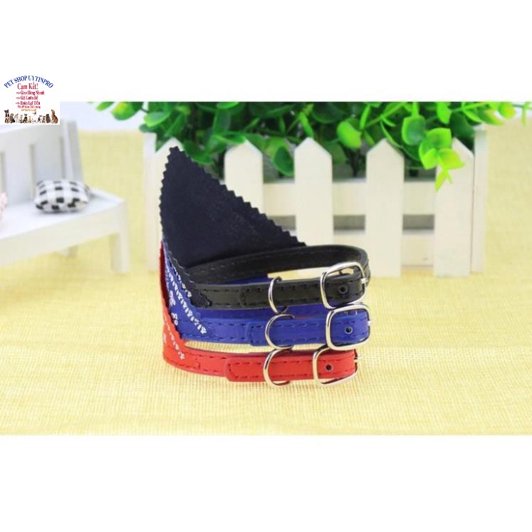 Vòng cổ da kèm khăn tam giác cho Chó Mèo từ 10kg đến 20kg Bản rộng 2cm Chất liệu da cao cấp Giúp thoải mái khi đeo