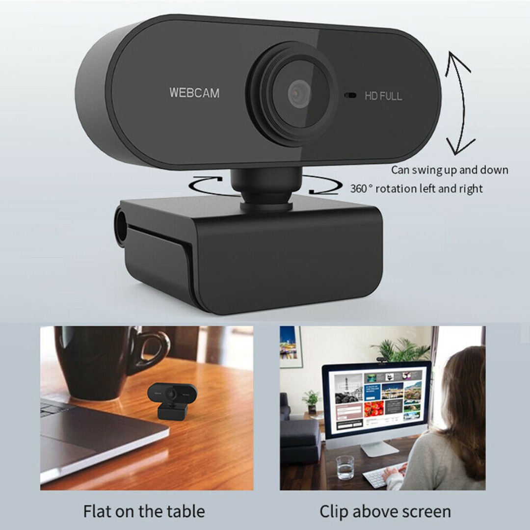 Webcam Hd 1080p Usb 2.0 Kèm Mic Cho Pc