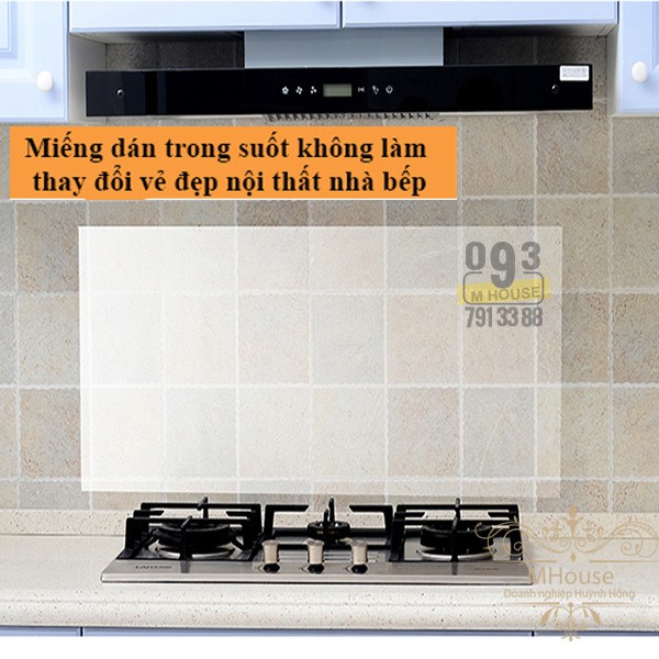 Giấy dán tường Decal dán tường phòng bếp nội thất, Decal 150x60cm