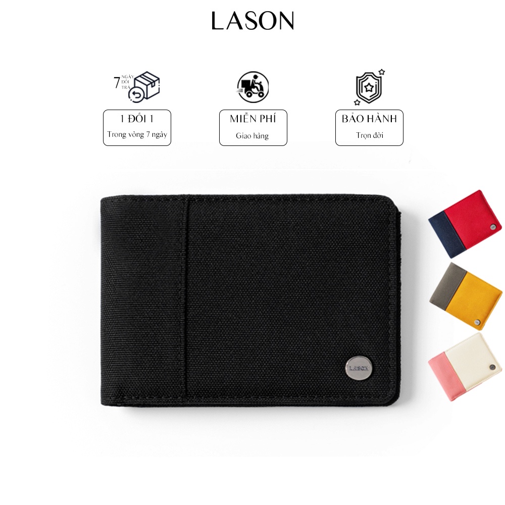 Ví Vải Đựng Tiền MEGA NGANG Canvas Polyester Nhập Khẩu Cao Cấp Chống Thấm Nước Unisex Nam Nữ Đẹp Chí