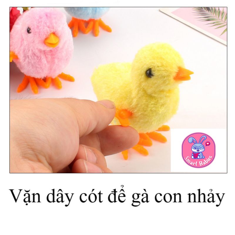 Gà con biết nhảy đồ chơi vặn cót cho bé, gà dây cót nhảy lon ton cực vui cho trẻ