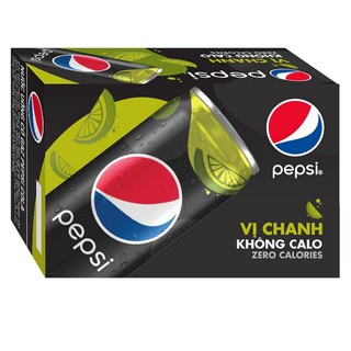 Thùng 24 lon pepsi không calo vị chanh. Pepsi chanh date mới