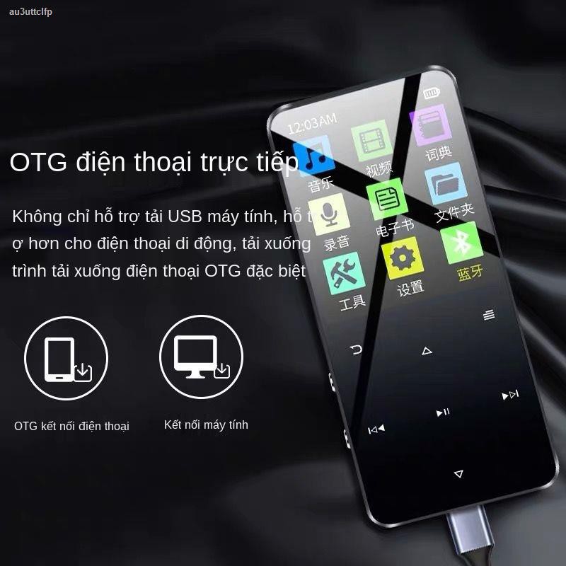 【2021】Bluetooth Walkman mp4 máy nghe nhạc mp3 phiên bản sinh viên màn hình cảm ứng Từ điển tiếng Anh để đọc tiểu thuyết