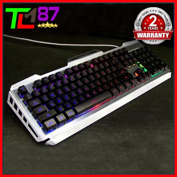 Bàn Phím Máy Vi Tính Laptop Chơi Game NEWMEN GM619 Đèn LED 7 Màu- Bàn phím Giả Cơ Keyboard Gaming Có Dây