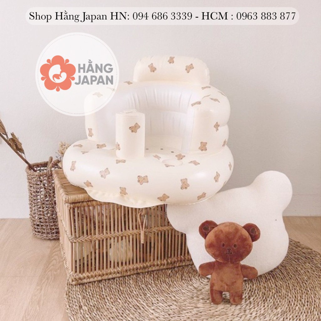 Ghế hơi tập ngồi cao cấp Playing họa tiết Gấu / Tulip / Oliu mẫu ngẫu nhiên