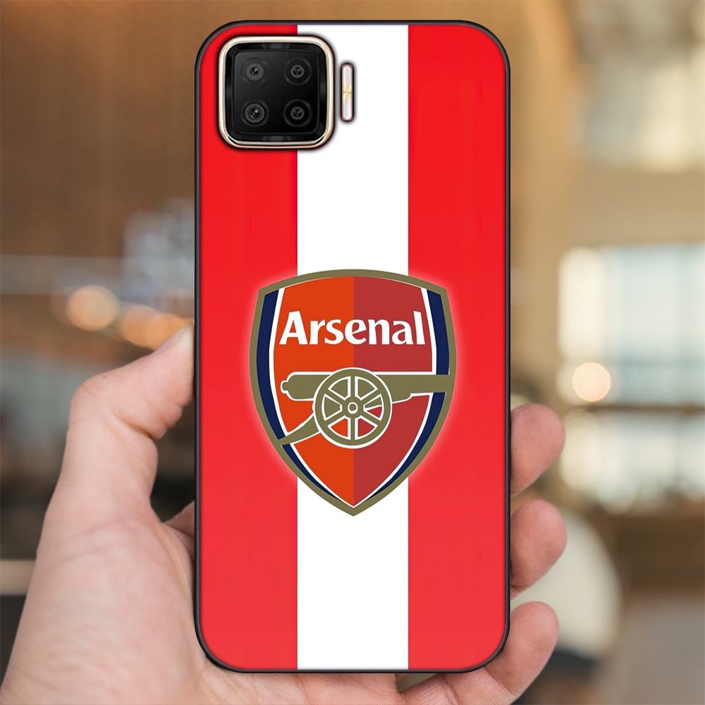 Ốp lưng Oppo A73, A93 4G viền đen in hình Arsenal FC