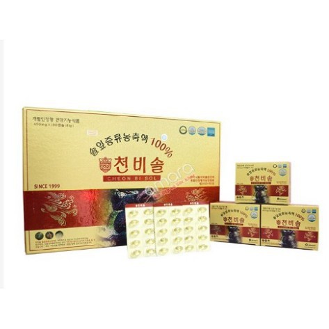 TINH DẦU THÔNG ĐỎ CHÍNH PHỦ CHEON BI SOL HÀN QUỐC - HÀNG CAO CẤP