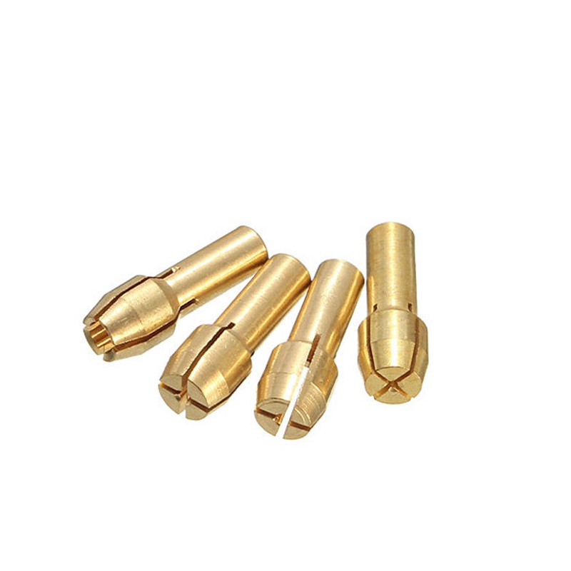 10pcs 4.0mm Shank 0.5-3.2mm Brass Drill Chuck Collet Bit For Rotary Tool Set