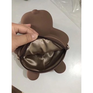 Túi gấu Brown Silicon 2 dây .