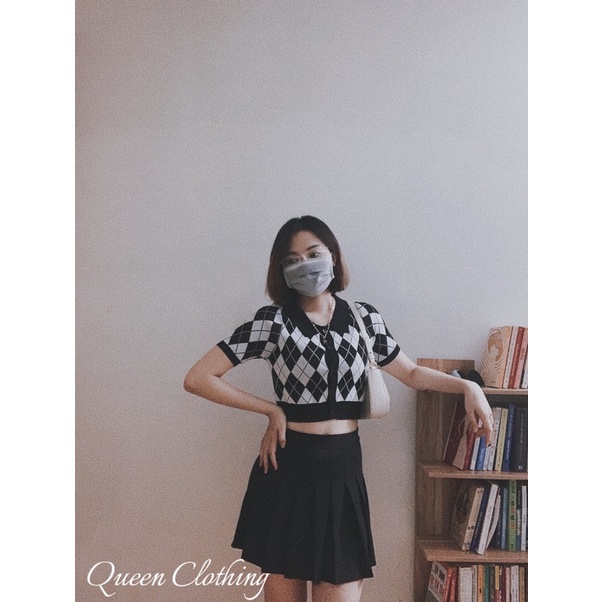 Áo len polo kẻ trám (ảnh thật shop tự chụp) | BigBuy360 - bigbuy360.vn