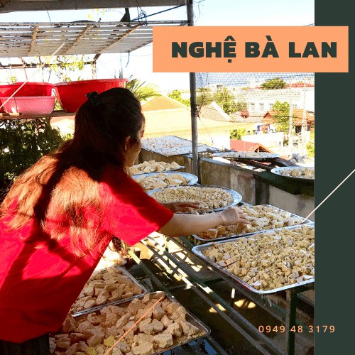 [200g ]Tinh bột nghệ đen nguyên chất - Nghệ Bà Lan - (có giấy kiểm định và chứng nhận)(handmade)