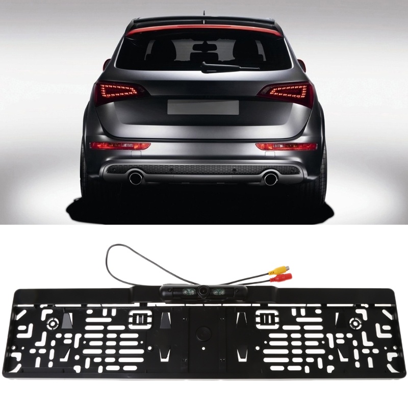 Khung Gắn Biển Số Xe Hơi Chống Nước Có Đèn LED Và Camera Nhìn Ban Đêm