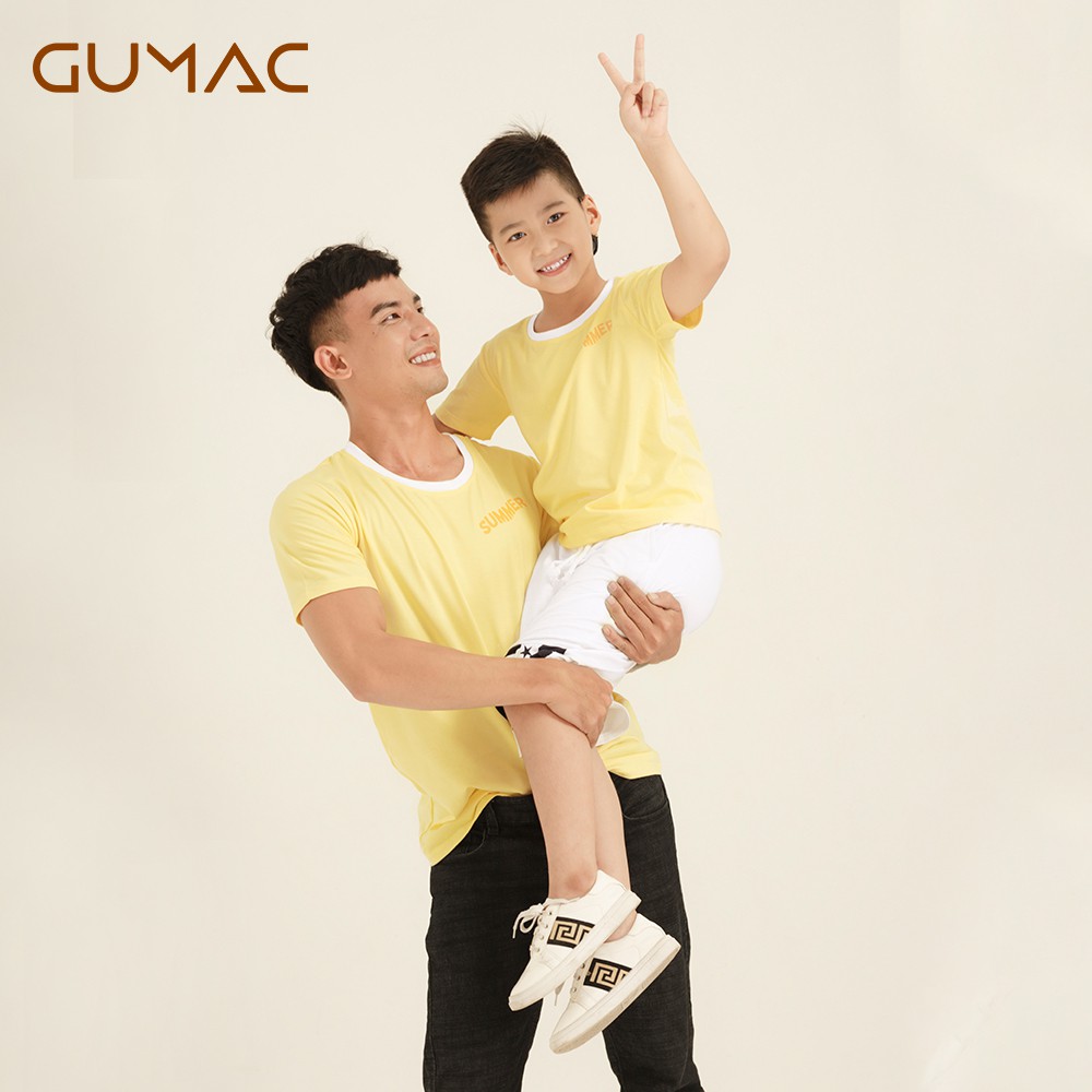 Áo thun phối viền cổ ABA854 GUMAC | BigBuy360 - bigbuy360.vn