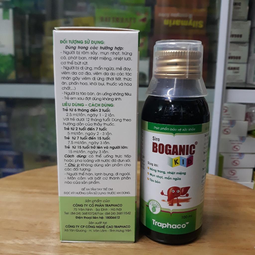 Boganic Kids giảm rôm sảy, mụn nhọt, nóng trong người cho trẻ lọ 100ml