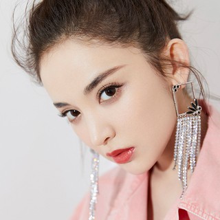 Đôi Bông Tai Mạ Bạc 925 Đính Đá Xinh Xắn Dành Cho Nữ
