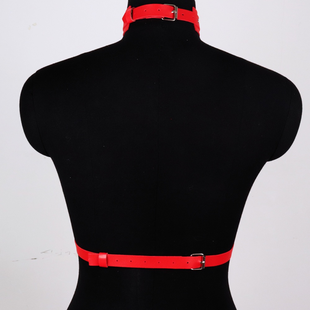 Mới Dây Đeo Trang Trí Cơ Thể Bằng Da PU Phong Cách Gothic Quyến Rũ Dành Cho Nữ