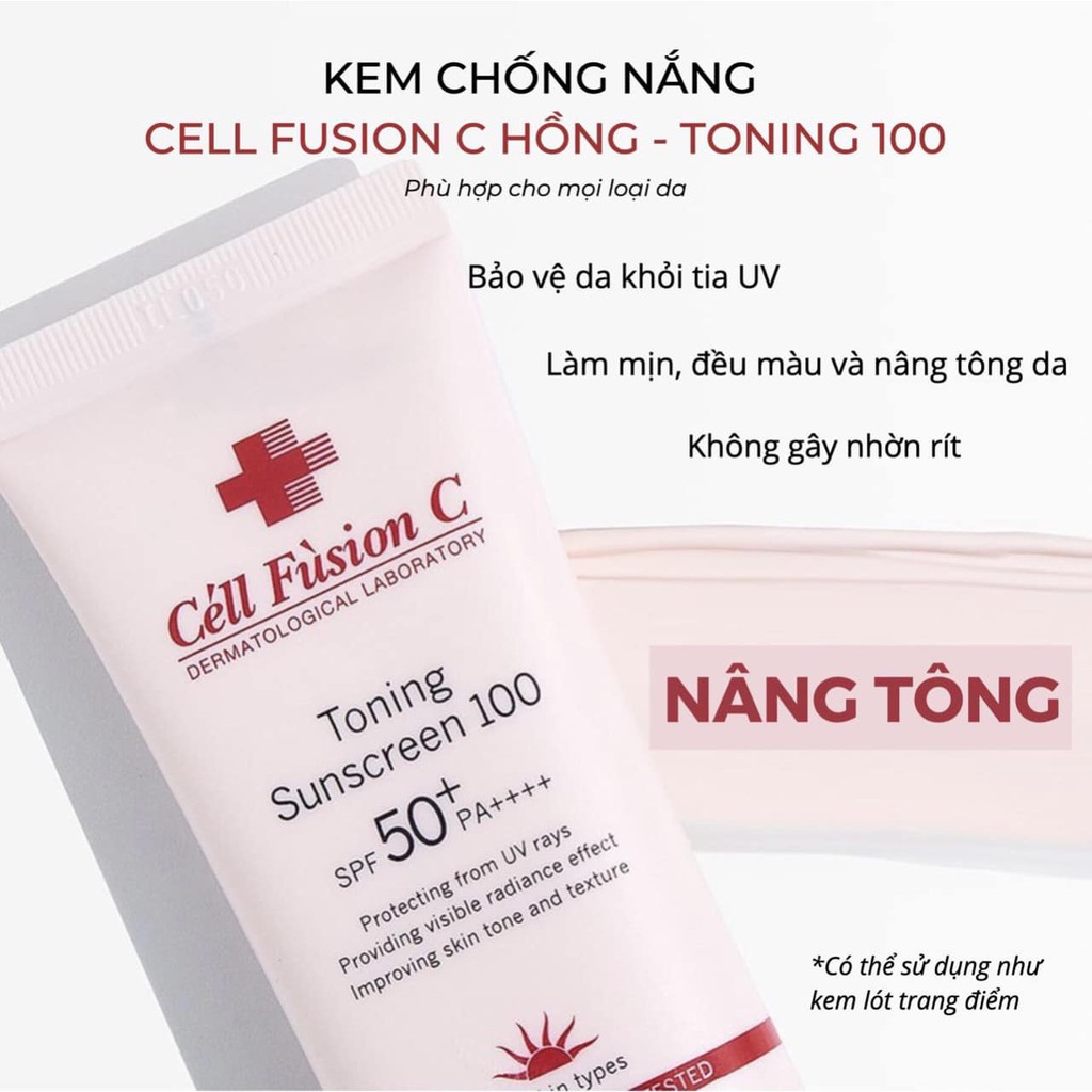 Kem chống nắng da dầu CELL FUSHION C 50ml + 10ml