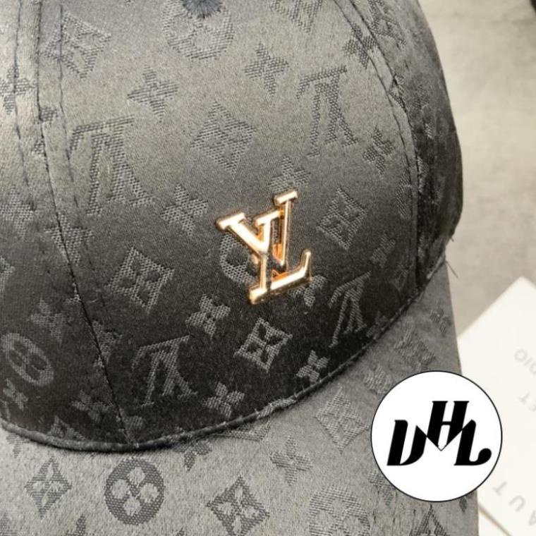 Mũ Lưỡi Trai in LV Nguyên Nón Gắn Logo Vàng Thời Trang Cao Cấp Nam Nữ