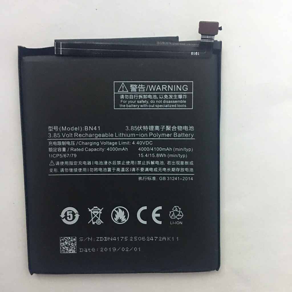 Pin Xiaomi Redmi note 4 / BN41 xịn - Nhập khẩu