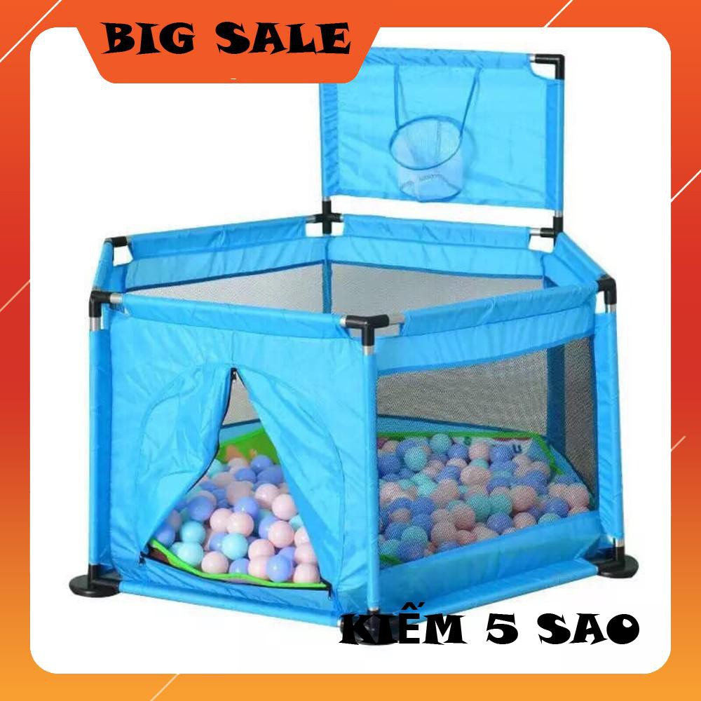 QUÂY BÓNG LỤC GIÁC CÓ RỔ NÉM BÓNG CHO BÉ+10 BÓNG MINI-GIÁ S