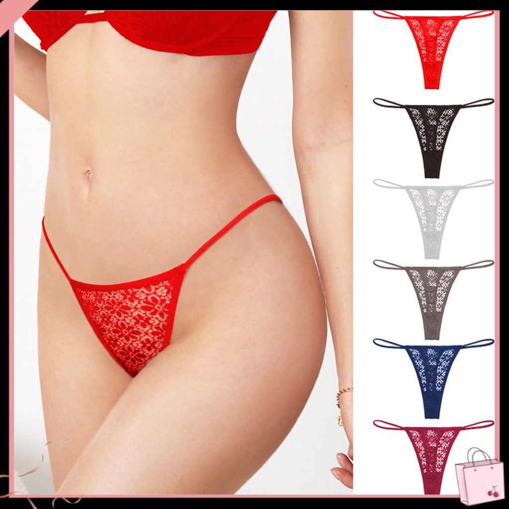 Quần Lót Lọt Khe Phối Ren Mỏng Mềm Mại Quyến Rũ Cho Nữ Mặc Hàng Ngày