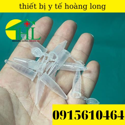 [ Combo 100 ] Ống Lưu Huyết Thanh - Ống Đựng Huyết Thanh - Ống Ly Tâm EPPENDORF 0,5ml nắp bật