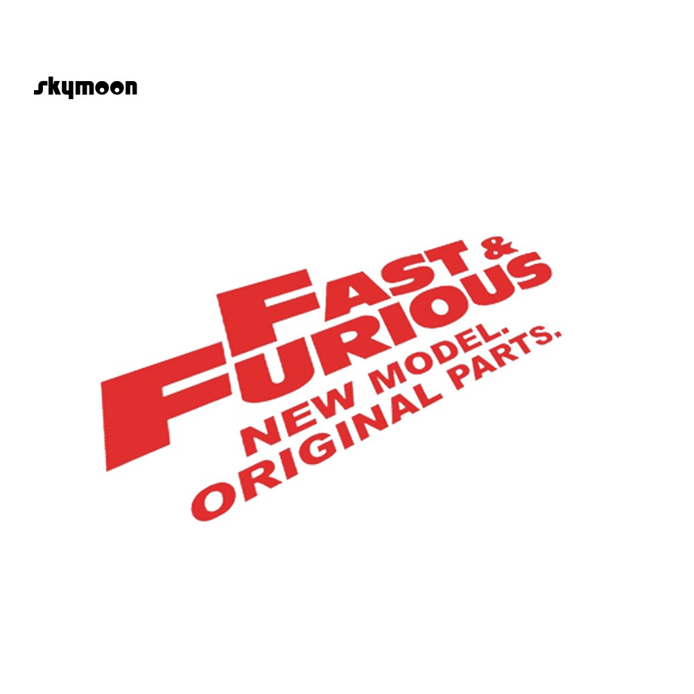 Fast Furious Car-Styling Truck Body Window Decals Reflective Sticker Decor