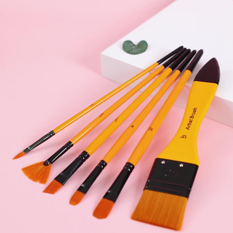 Bộ Cọ Vẽ Tranh 6Kit Đầu Linh Hoạt Tiện Dụng Cho Người Lớn Và Trẻ Em